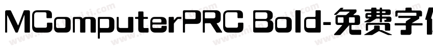 MComputerPRC Bold字体转换